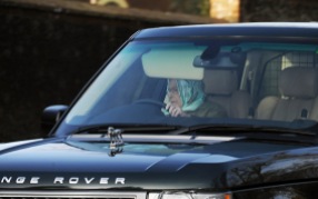 Commission Fea0059425 Copyright Albanpix.com-Picture by Alban Donohoe The Queen driving her Range Rover into Sandringham House, Norfolk today 5th Jan. 2015 the week Prince Andrew was named in court papers in the UAS